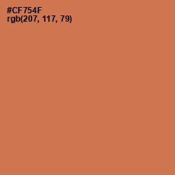 #CF754F - Raw Sienna Color Image