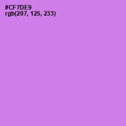#CF7DE9 - Heliotrope Color Image