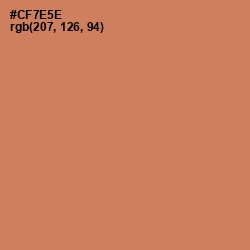 #CF7E5E - Raw Sienna Color Image