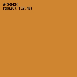 #CF8430 - Brandy Punch Color Image