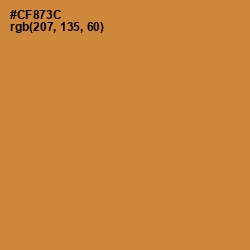 #CF873C - Brandy Punch Color Image