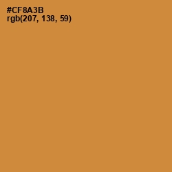 #CF8A3B - Brandy Punch Color Image