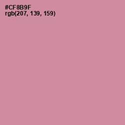 #CF8B9F - Puce Color Image