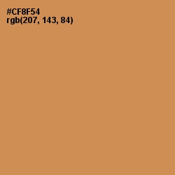 #CF8F54 - Tussock Color Image