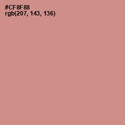 #CF8F88 - Old Rose Color Image