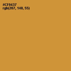 #CF9437 - Brandy Punch Color Image