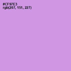 #CF97E3 - Light Wisteria Color Image