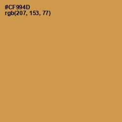 #CF994D - Tussock Color Image