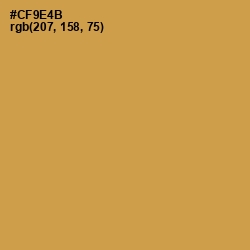 #CF9E4B - Tussock Color Image