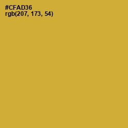 #CFAD36 - Old Gold Color Image