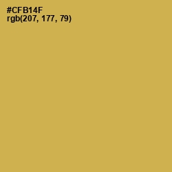 #CFB14F - Turmeric Color Image