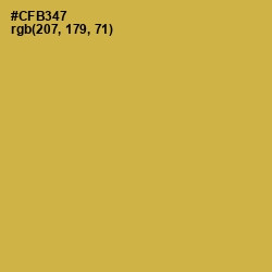 #CFB347 - Turmeric Color Image