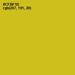 #CFBF1D - Gold Tips Color Image