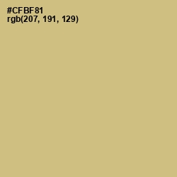 #CFBF81 - Sorrell Brown Color Image