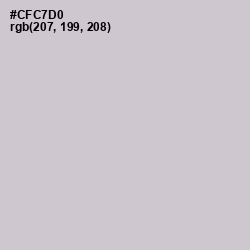 #CFC7D0 - Ghost Color Image