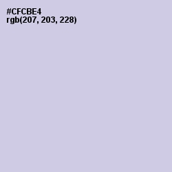 #CFCBE4 - Periwinkle Gray Color Image