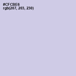 #CFCBE6 - Periwinkle Gray Color Image