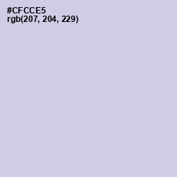 #CFCCE5 - Periwinkle Gray Color Image