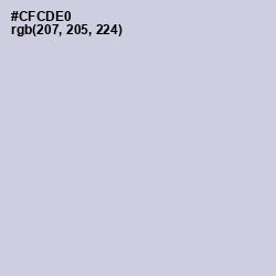 #CFCDE0 - Periwinkle Gray Color Image