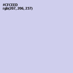 #CFCEED - Periwinkle Gray Color Image