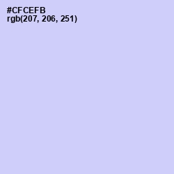 #CFCEFB - Periwinkle Color Image