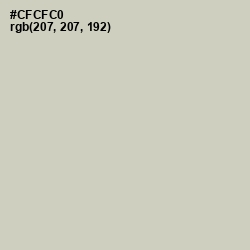 #CFCFC0 - Pumice Color Image
