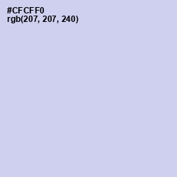 #CFCFF0 - Periwinkle Color Image