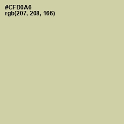 #CFD0A6 - Thistle Green Color Image