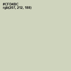 #CFD4BC - Green Mist Color Image