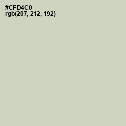 #CFD4C0 - Sea Mist Color Image