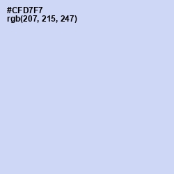 #CFD7F7 - Tropical Blue Color Image