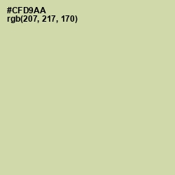 #CFD9AA - Green Mist Color Image