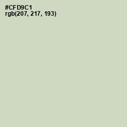 #CFD9C1 - Sea Mist Color Image