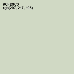 #CFD9C3 - Sea Mist Color Image