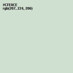 #CFE0CE - Surf Crest Color Image