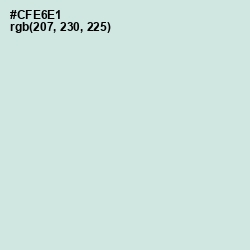 #CFE6E1 - Jagged Ice Color Image