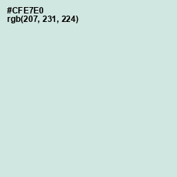 #CFE7E0 - Jagged Ice Color Image