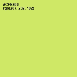 #CFE866 - Yellow Green Color Image