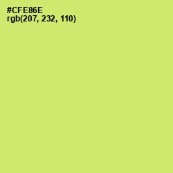 #CFE86E - Yellow Green Color Image