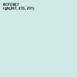 #CFE9E7 - Jagged Ice Color Image