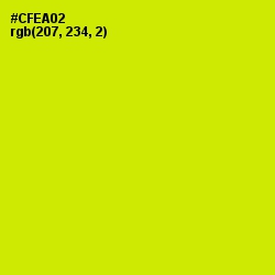 #CFEA02 - Bitter Lemon Color Image