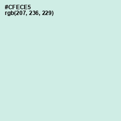 #CFECE5 - Jagged Ice Color Image