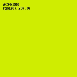 #CFED00 - Bitter Lemon Color Image
