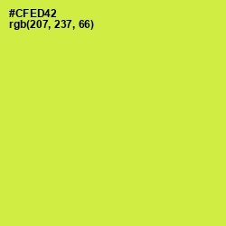 #CFED42 - Wattle Color Image