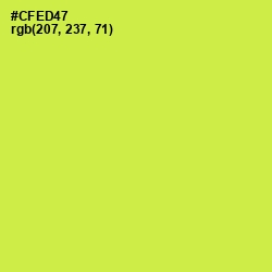 #CFED47 - Wattle Color Image