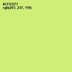 #CFED77 - Yellow Green Color Image