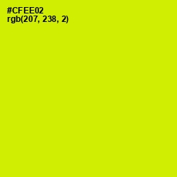 #CFEE02 - Bitter Lemon Color Image