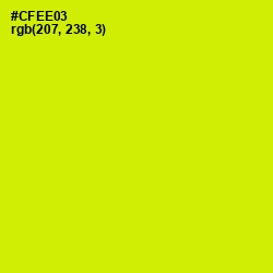 #CFEE03 - Bitter Lemon Color Image