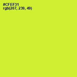 #CFEF31 - Pear Color Image