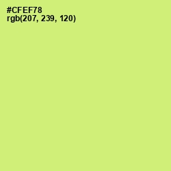 #CFEF78 - Yellow Green Color Image